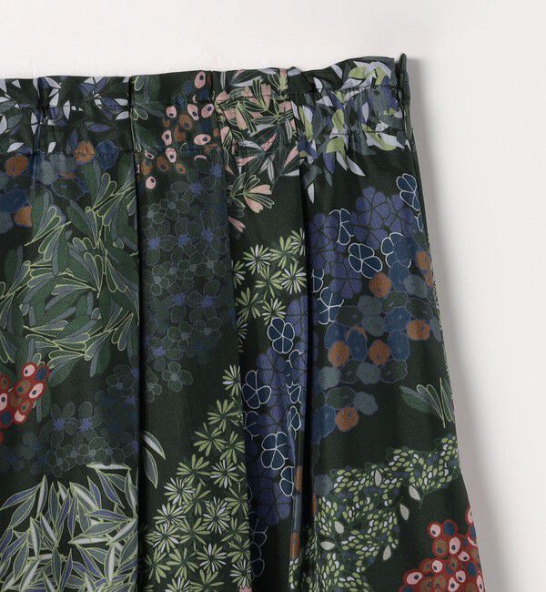 CABaN「 FLOWER RIVERプリント タックロングスカート」|スカート|