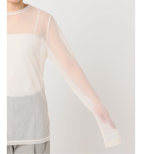  「《予約》SHEER LONG SLEEVE：カットソー」|Tシャツ・カットソー|