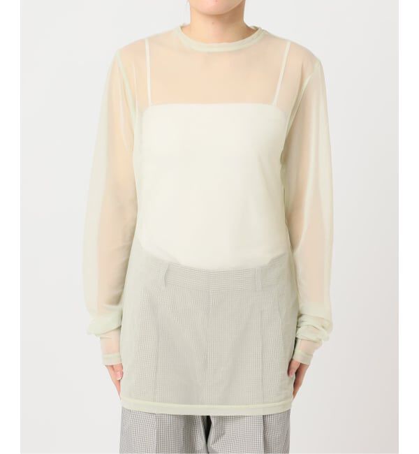  「《予約》SHEER LONG SLEEVE：カットソー」|Tシャツ・カットソー|