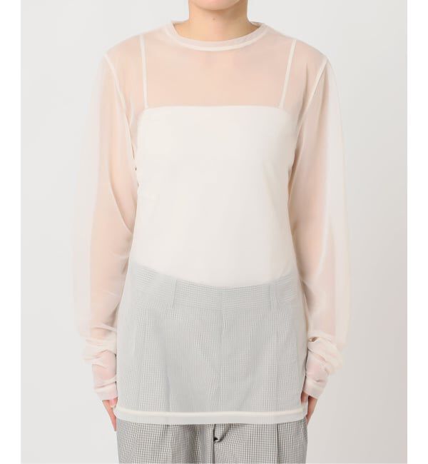  「《予約》SHEER LONG SLEEVE：カットソー」|Tシャツ・カットソー|