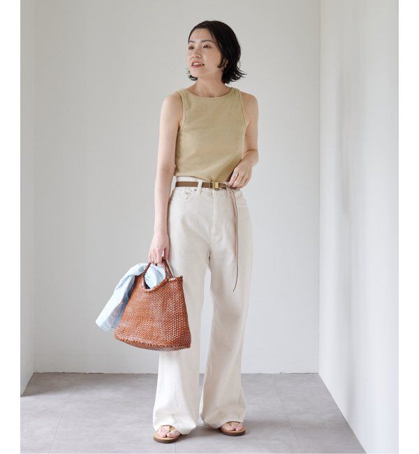 EMILYWEEK「EMILY WEEK&times;FRAMeWORK メランジブークレリブタンク」|インナー|