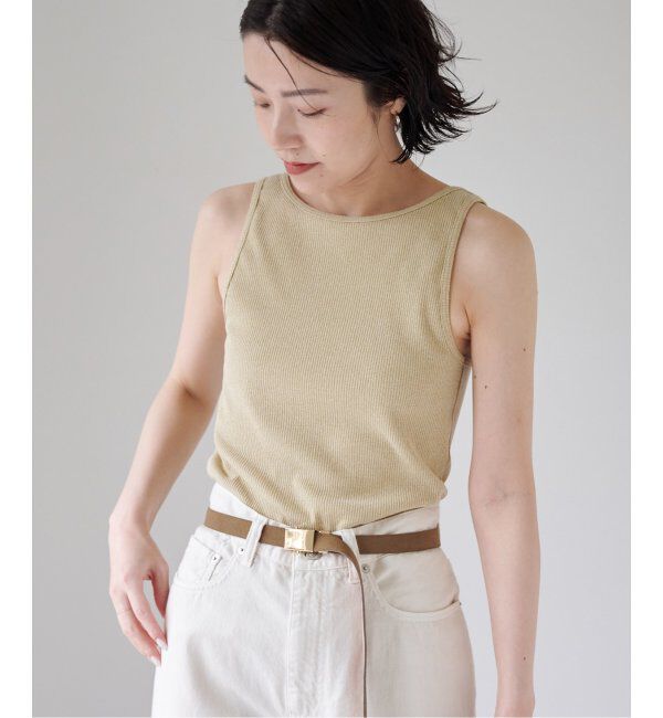EMILYWEEK「EMILY WEEK&times;FRAMeWORK メランジブークレリブタンク」|インナー|