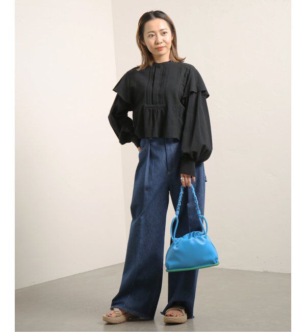 JOINT WORKS「【COMMRE/コムル】ヴィンテージライク クロップドブラウス」|シャツ・ブラウス|