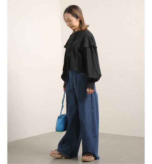 JOINT WORKS「【COMMRE/コムル】ヴィンテージライク クロップドブラウス」|シャツ・ブラウス|