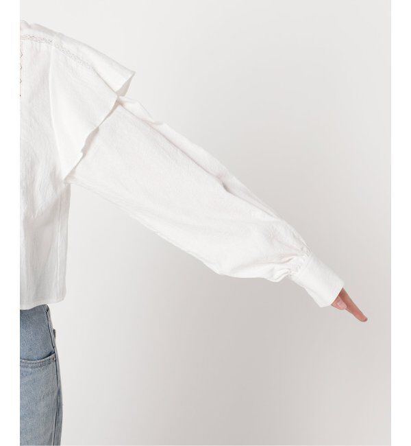 JOINT WORKS「【COMMRE/コムル】ヴィンテージライク クロップドブラウス」|シャツ・ブラウス|