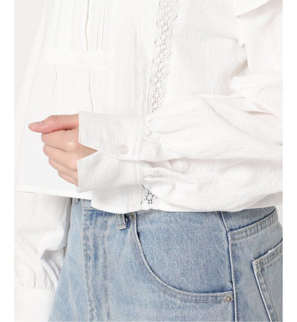 JOINT WORKS「【COMMRE/コムル】ヴィンテージライク クロップドブラウス」|シャツ・ブラウス|