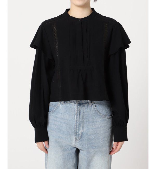 JOINT WORKS「【COMMRE/コムル】ヴィンテージライク クロップドブラウス」|シャツ・ブラウス|