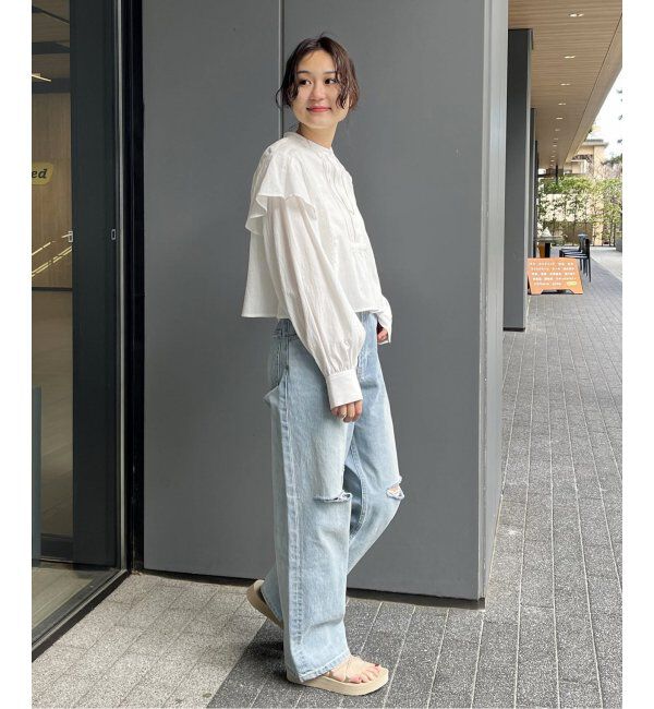 JOINT WORKS「【COMMRE/コムル】ヴィンテージライク クロップドブラウス」|シャツ・ブラウス|
