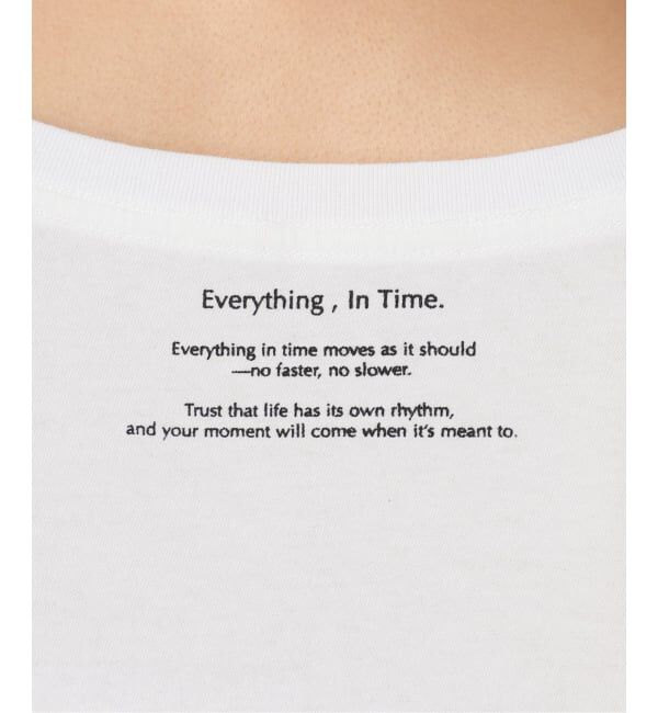 Plage「《追加》Everything In Time T」|Tシャツ・カットソー|