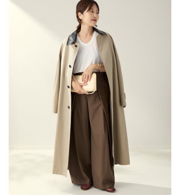 Plage「R&rsquo;IAM レザーカラーTRENCH コート」|トレンチコート|