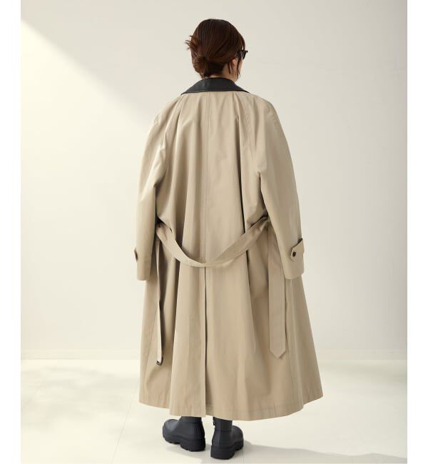Plage「R&rsquo;IAM レザーカラーTRENCH コート」|トレンチコート|