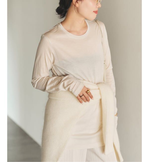 Plage「《予約》loose fit nuance long Tシャツ」|Tシャツ・カットソー|