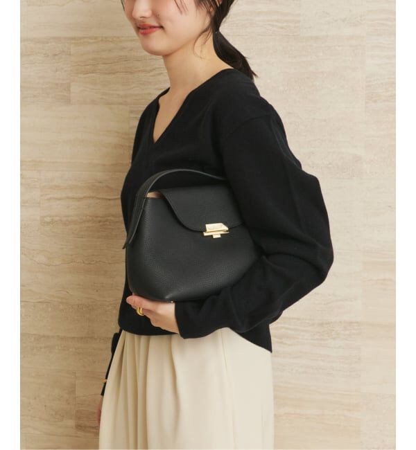 Plage「W/CAS Vネックプルオーバー」|ニット・セーター|ブラック