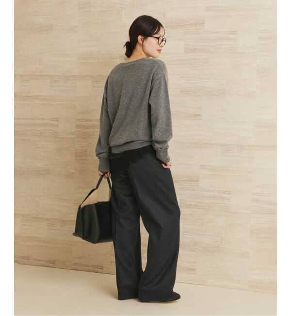 Plage「W/CAS Vネックプルオーバー」|ニット・セーター|