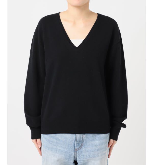 Plage「W/CAS Vネックプルオーバー」|ニット・セーター|