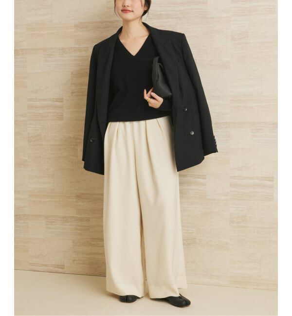 Plage「W/CAS Vネックプルオーバー」|ニット・セーター|