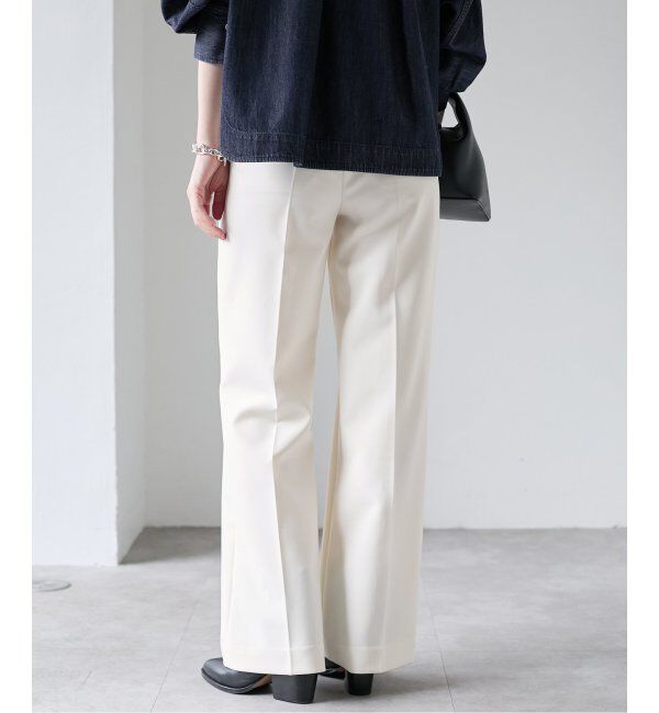 VERMEIL par iena「ダブルクロス ストレッチパンツ」|スラックス|