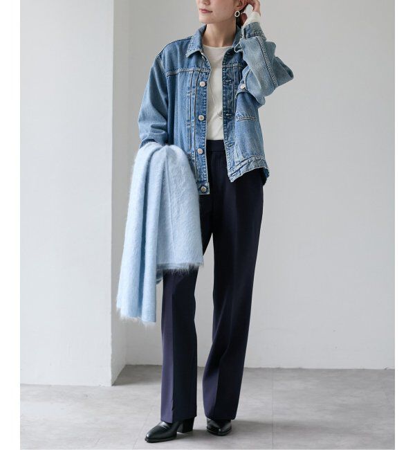 VERMEIL par iena「ダブルクロス ストレッチパンツ」|スラックス|