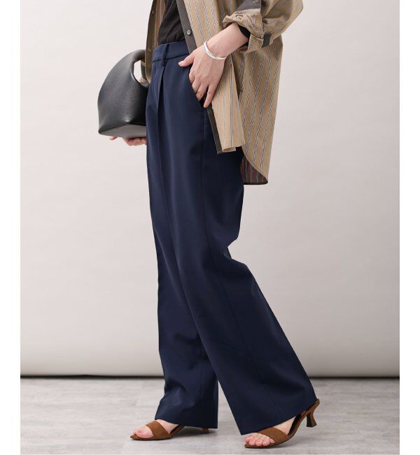 VERMEIL par iena「ダブルクロス ストレッチパンツ」|スラックス|