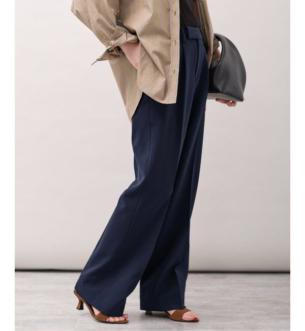 VERMEIL par iena「ダブルクロス ストレッチパンツ」|スラックス|