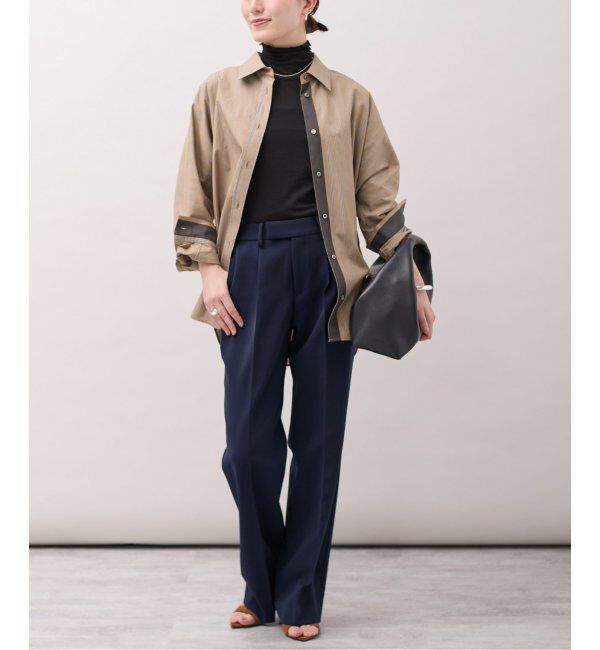 VERMEIL par iena「ダブルクロス ストレッチパンツ」|スラックス|