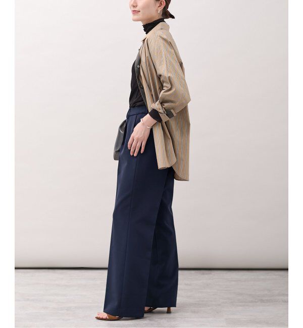 VERMEIL par iena「ダブルクロス ストレッチパンツ」|スラックス|