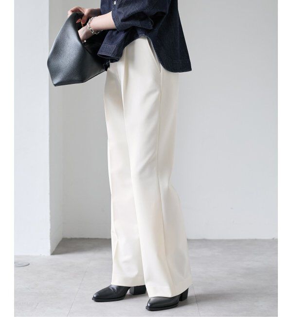 VERMEIL par iena「ダブルクロス ストレッチパンツ」|スラックス|