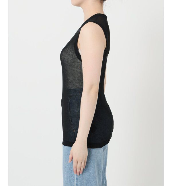 IENA LA BOUCLE「《追加》IENA LA BOUCLE 水撚りガスフライスノースリーブ」|Tシャツ・カットソー|