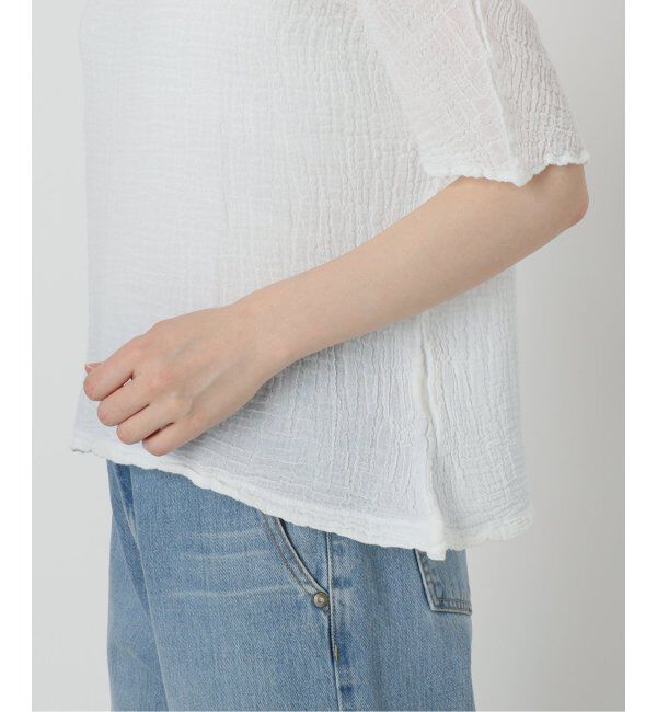 IENA「LES ATELIERS FRANCAIS DE CONFECTION ハーフスリーブトップス」|シャツ・ブラウス|