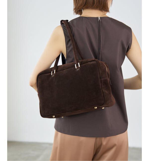 IENA「Manuel MILANO/マニュエルミラノ SUEDE BOSTON スエードボストンバッグ」|ボストンバッグ|