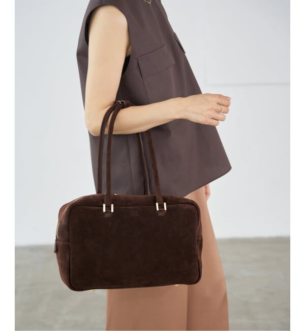 IENA「Manuel MILANO/マニュエルミラノ SUEDE BOSTON スエードボストンバッグ」|ボストンバッグ|