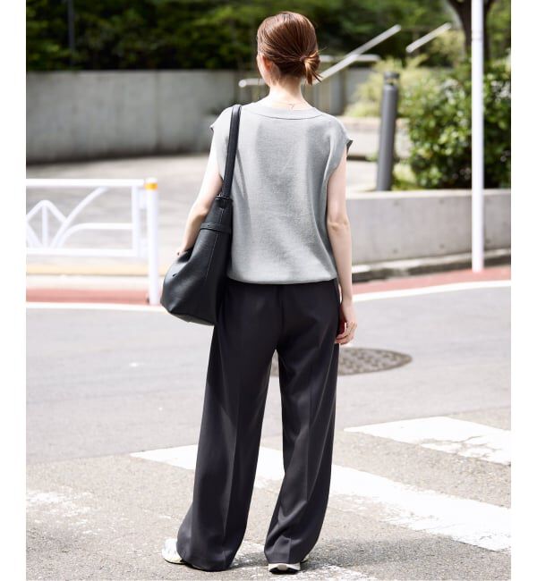 SLOBE IENA「《WEB限定/追加》総針Vネック ニットベスト」|ベスト・ジレ|