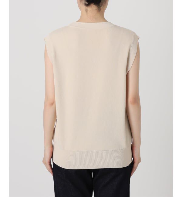 SLOBE IENA「《WEB限定/追加》総針Vネック ニットベスト」|ベスト・ジレ|