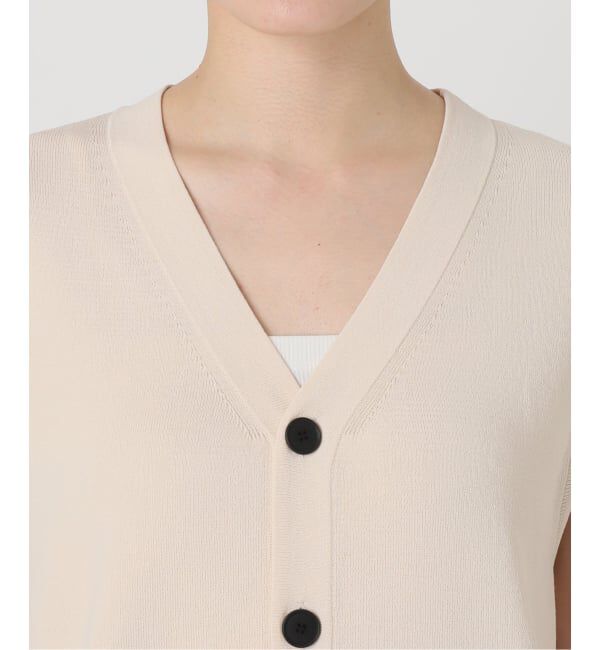 SLOBE IENA「《WEB限定/追加》総針Vネック ニットベスト」|ベスト・ジレ|