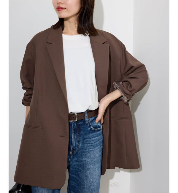 SLOBE IENA「《追加》PE SHARK ビッグジャケット」|テーラードジャケット|