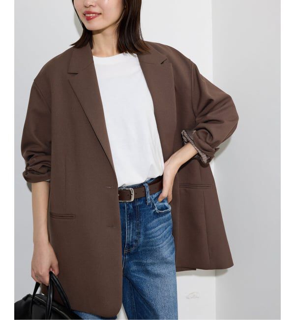 SLOBE IENA「《追加》PE SHARK ビッグジャケット」|テーラードジャケット|