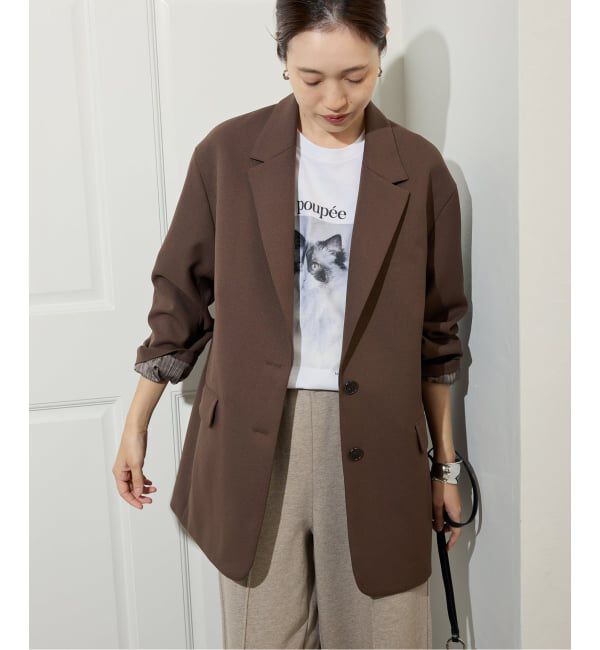 SLOBE IENA「《追加》PE SHARK ビッグジャケット」|テーラードジャケット|