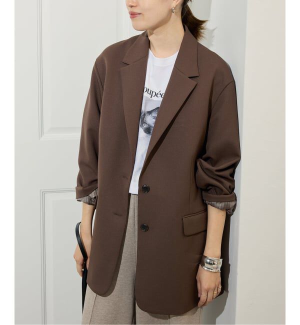 SLOBE IENA「《追加》PE SHARK ビッグジャケット」|テーラードジャケット|