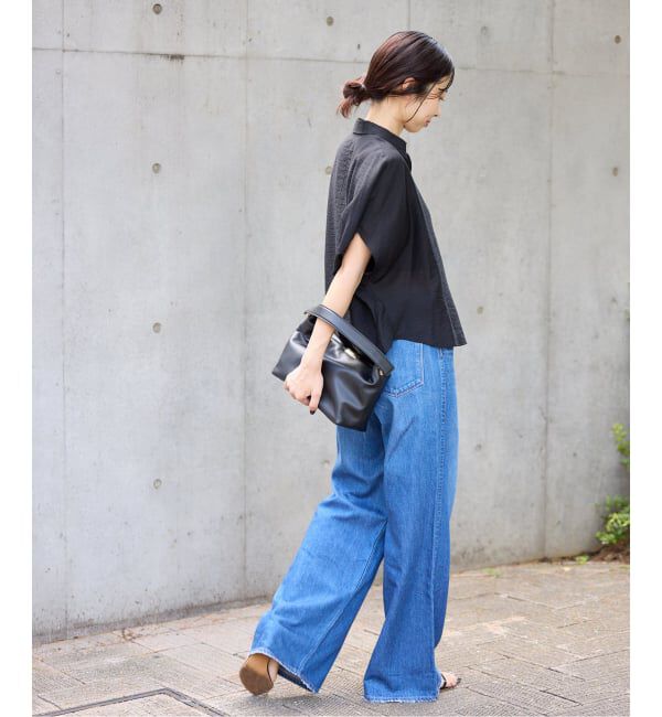 IENA「《追加》リネン混 襟付きブラウス」|シャツ・ブラウス|