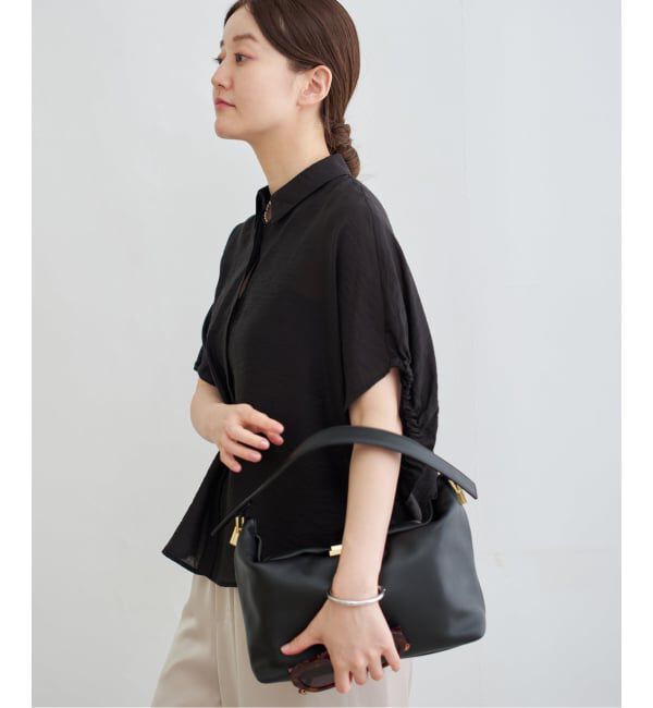 IENA「《追加》リネン混 襟付きブラウス」|シャツ・ブラウス|