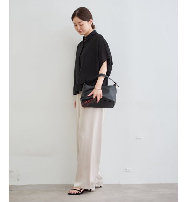 IENA「《追加》リネン混 襟付きブラウス」|シャツ・ブラウス|