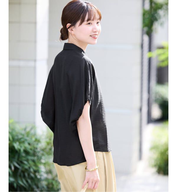 IENA「《追加》リネン混 襟付きブラウス」|シャツ・ブラウス|