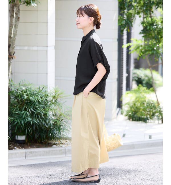 IENA「《追加》リネン混 襟付きブラウス」|シャツ・ブラウス|