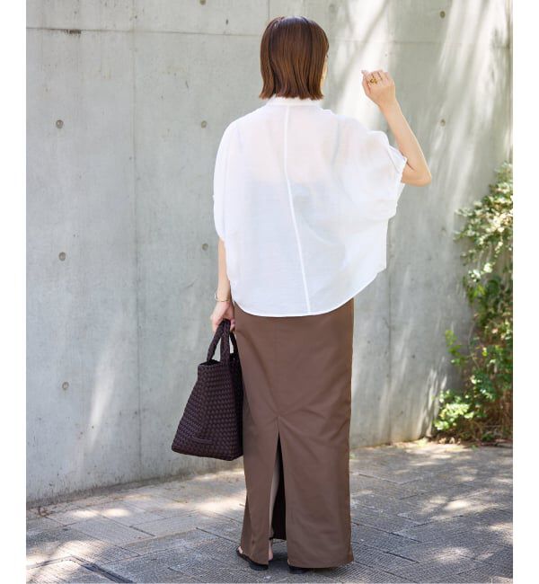 IENA「《追加》リネン混 襟付きブラウス」|シャツ・ブラウス|