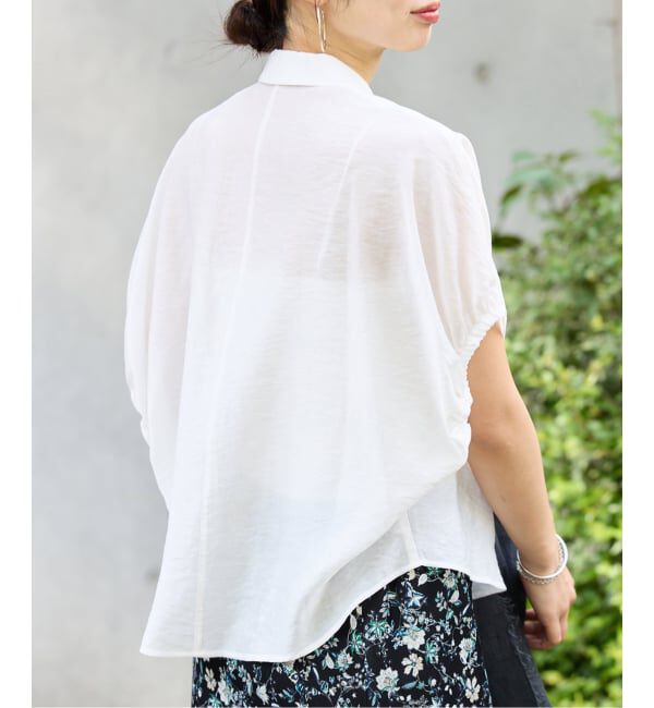 IENA「《追加》リネン混 襟付きブラウス」|シャツ・ブラウス|