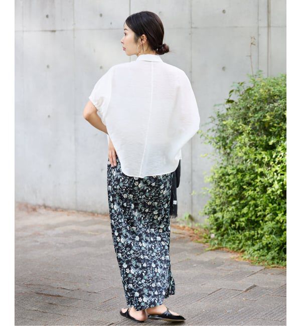 IENA「《追加》リネン混 襟付きブラウス」|シャツ・ブラウス|