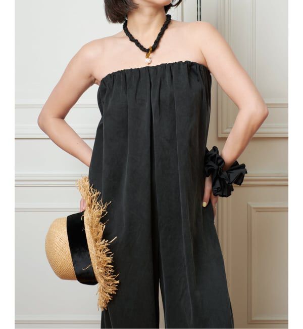 IENA LA BOUCLE「IENA LA BOUCLE キュプラベアオールインワン」|オールインワン|