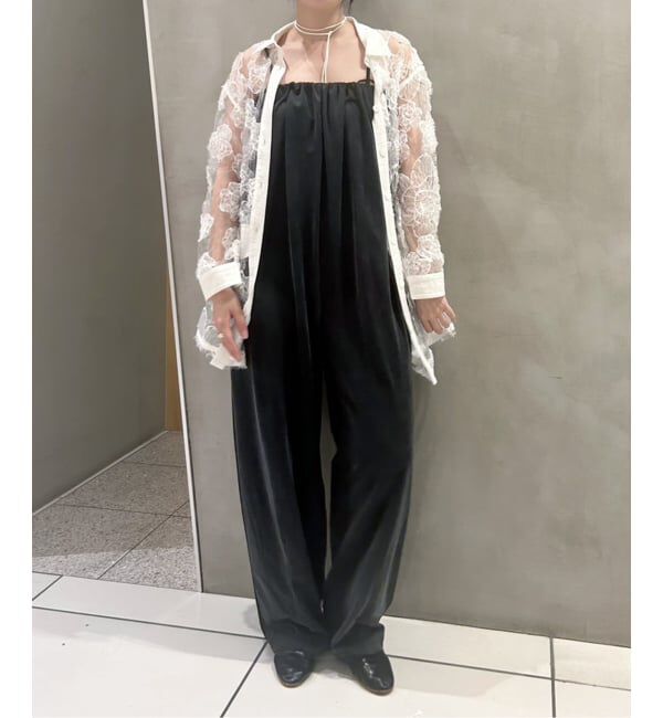 IENA LA BOUCLE「IENA LA BOUCLE キュプラベアオールインワン」|オールインワン|