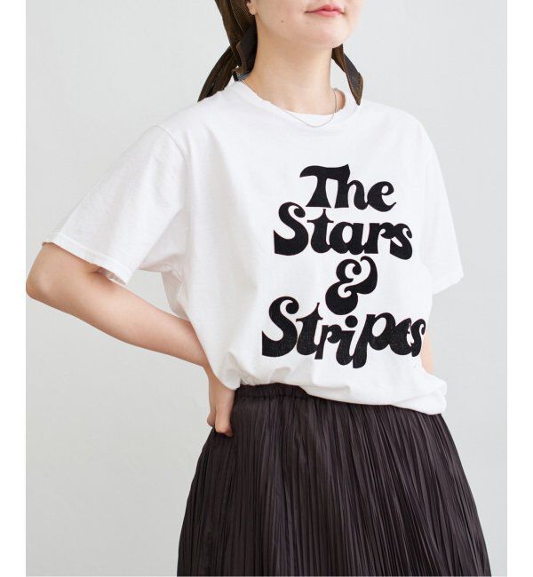 IENA「COUTURE D&rsquo;ADAM/クチュールドアダム TheStars&Stripes Tシャツ」|Tシャツ・カットソー|