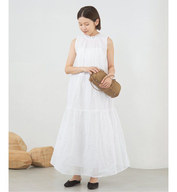 IENA「MARILYN MOON/マリリンムーン Sheer gather OP ワンピース」|ワンピース|